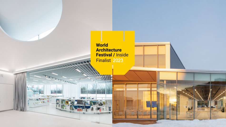 Bibliothèque Donalda-Charron: Double-Finalist at the 2023 WAF + INSIDE